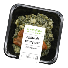Spinazie stamppot met procureur